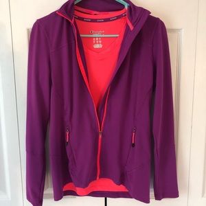 Champion shirt and jacket combo